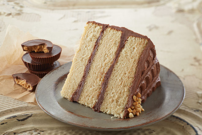 Chocolate and Peanut Butter Layer Cake