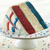 Red, White and Blue Layer Cake