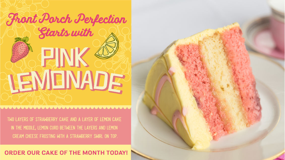 Pink lemonade layer cake