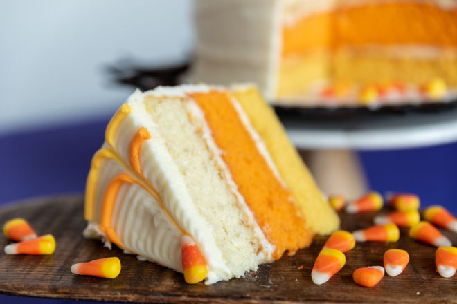 Candy Corn Layer Cake