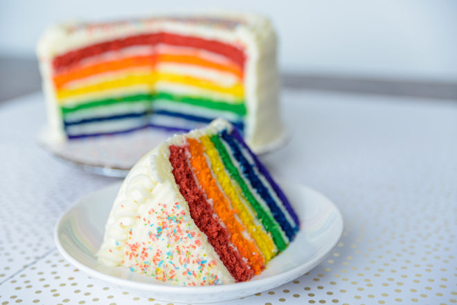 Rainbow Layer Cake