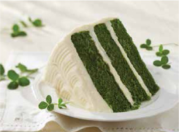 st paddys day green velvet layer cake