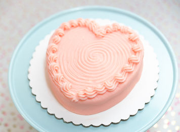 Strawberry Heart Cake