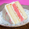 White Chocolate and Strawberry Layer Cake